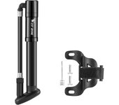 Inflador de bicicletas 130 PSI Bomba de neumáticos de bicicleta portátil Inflador de neumáticos de bicicleta de aleación de aluminio Bomba de bicicleta Bomba de mano negro