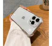 Funda de teléfono transparente de lujo a prueba de golpes para Iphone 15 14 13 12 11 Pro Max X Xr Xs 8 Plus, carcasa trasera dura transparente de silicona iPhone x