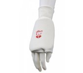 Protectores de Puños de Karate para Niños/Niños Carta Sport One Size blanco/rojo