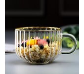 Taza de vidrio creativa para jugo, bebida, café, 400 ml, con forma de calabaza, Phnom Penh, desayuno, té, leche, agua, taza transparente para regalos 400ml