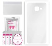 apgo Ultra Clear Protective Skin Sticker for the back compatible with Samsung Galaxy A3 2016 A310F, Wrap Film, Hydrogel Film, Flexible, Soft TPU with