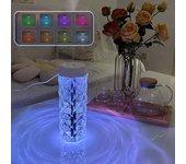 Humidificador de aire de cristal creativo USB para dormitorio, escritorio, luces de ambiente coloridas, humidificador ultrasónico, difusor de niebla silenciosa