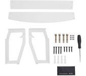 Soporte de pared para altavoz de acero inoxidable resistente para Sonos Five, color blanco blanco