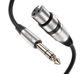 Cable de micrófono TRS de interconexión balanceado hembra XLR MOSWAG para mezcladores de sonido de audio de micrófono dinámico 1/4 1M/3.28FT Micrófonos, altavoces, amplificadores,