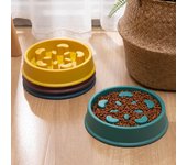 Cuenco de comida lenta para mascotas Cuenco a prueba de asfixia para perros pequeños Cuenco de comida lenta antideslizante Cuenco de arroz para perros Suministros para mascotas disponibles para gatos y perros
