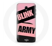 Coque pour Samsung Galaxy S5 BTS ARMY Et Blackpink Blink Rose Noir