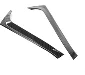 Reemplazo del divisor Canard Canard del alerón lateral de la ventana trasera para VW Golf 6 MK6 2008-2013 negro
