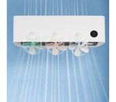 3 ventiladores deflectores de aire acondicionado autoadhesivos, antisoplado directo, para parabrisas de CA.
