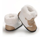 Botas antideslizantes cálidas para bebé, niño y niña, zapatillas informales de suela blanda para niño pequeño M