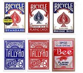 Cartas de juego para ciclista, baraja de Aladdin Tally-Ho, tamaño de póker, cartas mágicas, accesorios de trucos de magia Rider Back Blue