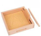 Juego de aprendizaje Sandbox Montessori juego aprender a escribir