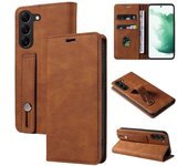 Funda de cuero para Samsung S24, funda con tapa para S22, funda para S23 FE, funda protectora para S10, correa para muñeca para A51: todas compatibles con su teléfono móvil Samsung. S8 verde