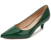 Nuevos zapatos de mujer con tacones elegantes de tacón medio alto con punta puntiaguda de 5 cm para mujer, zapatos de oficina negros, rosas y rojos 34 beige
