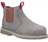 Amblers Safety Womens/Ladies AS106 Sarah Slip On Bota de seguridad de cuero 4 UK gris