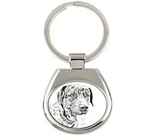Catahoula Leopard Dog, Catahoula Cur - keychain with a dog, keychain with a print, personalized pendant from the Art-Dog brand plata