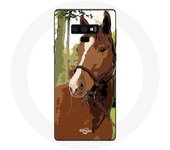 Coque pour Samsung Galaxy Note 9 Quarter Horse Marron Race de cheval