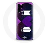 Funda Huawei P30 Pro Bangtan Sonyeondan BTS Logo Y ARMY Logo I Purple You