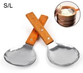 Cuchara de acero inoxidable para cocina, para servir alimentos, cuchara para arroz, sopa, vajilla, utensilio S