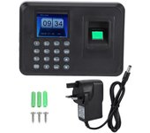 Reloj de control de asistencia con huella dactilar y pantalla LCD TFT de 2,4 pulgadas, grabadora de asistencia con enchufe