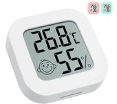 Termómetro Digital LCD, higrómetro, medidor electrónico de temperatura y humedad para interiores, estación meteorológica para el hogar blanco