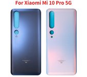 6,67 pulgadas para Xiaomi Mi 10 Pro 5G batería trasera carcasa trasera Panel de vidrio puerta trasera con blanco