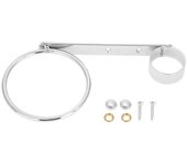 Soporte para secador de pelo de acero inoxidable galvanizado para salón Soporte para secador de pelo con peine manos libres