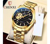 Nuevo reloj de lujo para hombre de la marca TOP con caja Relojes mecánicos automáticos impermeables huecos para hombre