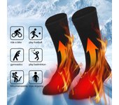 Calcetines calefactables eléctricos Calcetines térmicos para clima frío con pilas para hombres y mujeres que montan al aire libre 3pcs battery