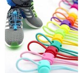 1 par de cordones para zapatos perezosos con bloqueo Unisex con cordones elásticos de seguridad para zapatillas deportivas amarillo
