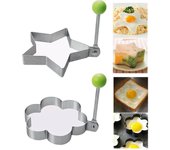 Molde de cocina herramientas de cocina de acero inoxidable BBQ huevo frito Shaper molde para panqueques Star Shaped