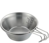 Taza de camping Sierra de acero inoxidable Olla de camping compacta ligera De senderismo Taza de café Taza de tazón 310ml bowl
