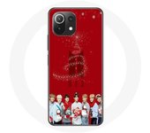Coque pour Xiaomi Mi 11 Lite BTS Bangtan Garçons Fond Rouge Cadeau de Noël 2023