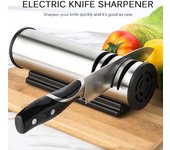 Afilador eléctrico rápido multifunción para el hogar, afilador de diamante, afilador de cuchillos de cocina, afilador de precisión de piedra. EU Plug
