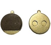 Pastillas de freno negras/doradas para discos de freno de bicicleta eléctrica, piezas para patinete eléctrico negro