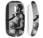 Souris sans fil maniacase blanche Kobe Bryant NBA black mamba mentality