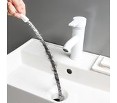 Cepillo de fregadero Flexible, cepillo de alcantarillado de nailon de alta dureza, suministros para el hogar blanco