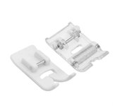 Prensatelas para máquina de coser con rodillo, 2 uds., prensatelas en zigzag antiadherente para máquina de coser Singer Brother de vástago bajo