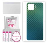 apgo Protective Skin Sticker for the back compatible with Oppo Reno4 SE, Wrap Film, Foil, Vinyl - Pattern Carbon Chameleon CAKA1