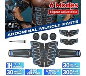 EMS Estimulador muscular abdominal entrenador USB conectar equipo de fitness Abs equipo de entrenamiento músculos electroestimulador masaje de tóner Type A naranja