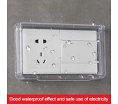Cubierta protectora para interruptor de pared Cubierta autoadhesiva para enchufe eléctrico Protección para enchufe de pared negro