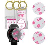 3x apgo Ultra-Clear Hybrid protective glass compatible with Amazfit Stratos 3, flexible nano glass, great replacement for tempered glass, scratch-resi