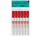 Bolígrafo para marcar aceite químico Teranishi, tinta mágica roja, paquete de 6, n.º 500 M500-T2-6P