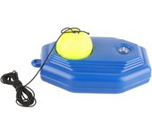 Juego de entrenamiento de base trasera para pelota de tenis con cuerda elástica de goma para práctica individual