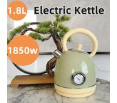 Hervidor eléctrico retro de 1,8 l, hervidor de agua eléctrico, tetera eléctrica de ebullición rápida de 220 V, pintura horneada Basic version