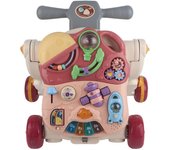 Andador de aprendizaje con soporte, tipo empuje, 4 modos, multifunción, entretenimiento, educación temprana para niños.