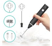 Batidor de huevos eléctrico para el hogar, pequeño, automático, para leche, crema, café, batidor de varillas, máquina para hacer espuma