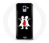 Coque pour Samsung Galaxy A8 2018 Hunter x Hunter Manga Logo Fond Noir