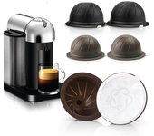 Aproximadamente 60 veces el uso de la cápsula de café para Nespresso Vertuo Vertuoline rellenable marrón
