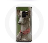 Coque pour samsung galaxy S9 plus Lévrier greyhound Gris