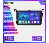 9  4G Carplay 2din Android Car Radio Reproductor de vídeo multimedia para Toyota RAV4 Rav 4 2013 - 2018 Unidad principal de navegación GPS SWC DVR OBD2 RDS AM FM BT WIFI S8 8Core 8G 128G